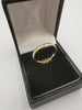 9CT Gold 375 Hallmarked, 3 CZ Stones Ring, 2.7Grams, Size: O - Boxed