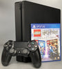 Sony Playstation 4 Slim 500GB Black Console Bundle ( + Lego Harry Potter Collection ) ** Unboxed **
