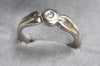 9ct White Gold Diamond Ring "Q"