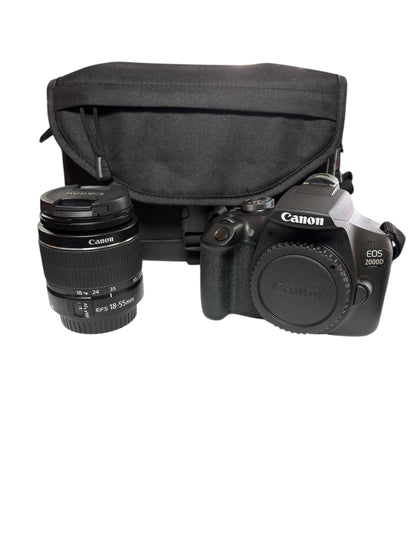 Canon EOS 2000D Camera 18-55mm lens + Travel bag