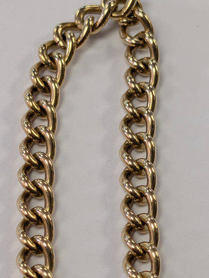 9ct Gold Bracelet With Heart Lock