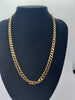 9ct (375) Yellow Gold Curb Chain Necklace - 25.51 Grams - 18" Long