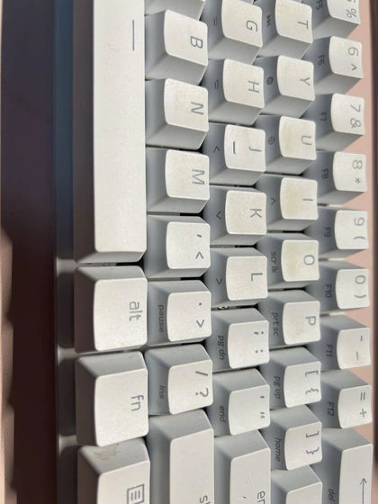 Razer Huntsman Mini White Mechanical Keyboard Used - Cleaned, No Box