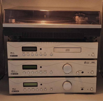 Acoustic Solutions Hifi system, sp111, sp131, sp101, sp121 (has drawer issue)