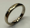 18CT WHITE GOLD BAND SIZE M
