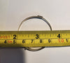 9T Yellow Gold Baby Bangle With Clear Stones Heart  - 3.20G - Hallmarked