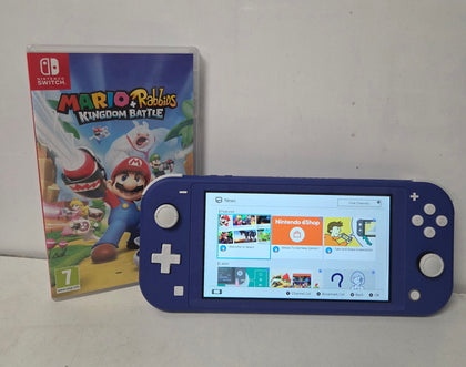 Nintendo Switch Lite Blue Console with 1 game