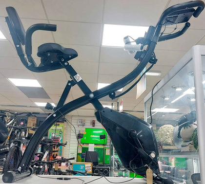 ( collection only NEW) Homcom 2 in 1 magnetic resistance folding exercises bike unboxed black