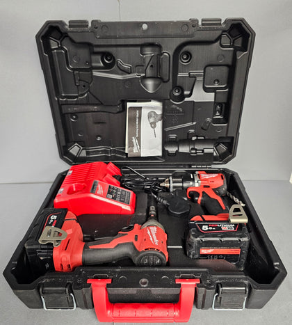 Milwaukee M18BLCPP2A-502C 18V 2 x 5.0Ah Drill & Impact Driver Set