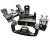 Saitek Yoke Flight Controller w/Logitech Flight Rudder Pedals