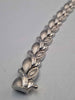 9ct White Gold Leaf Shaped Bracelet - 14.5 Grams - 8" Long