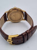 Solid 9ct Gold Omega Automatic Harlequin Dial Mens Watch With Date - Unboxed With Generic Strap (Acrylic Scratched)