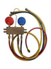 Refco 4 valve manifold WITH HARD CARRY CASE