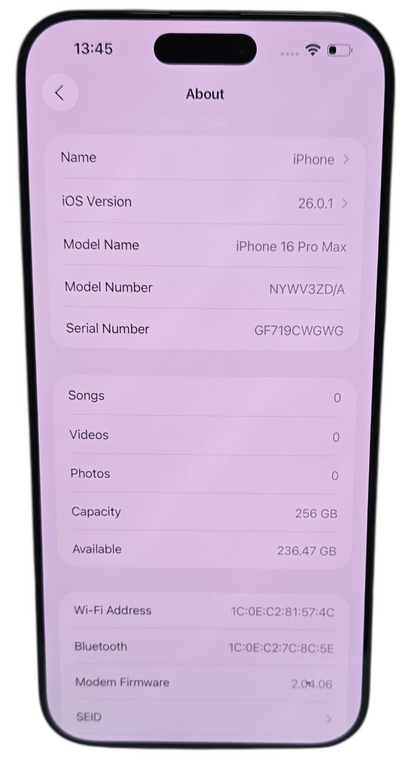Apple iPhone 16 Pro Max 256GB