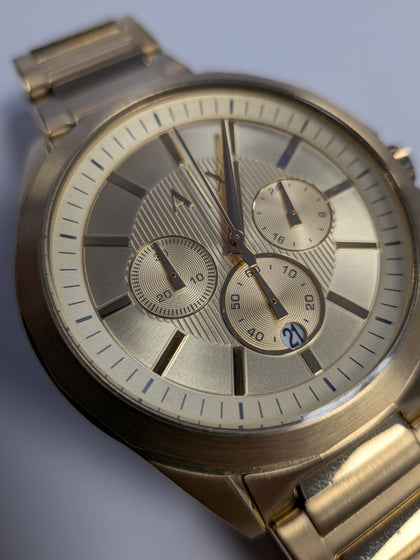 Gents Gold Armani Exchange Watch Boxed