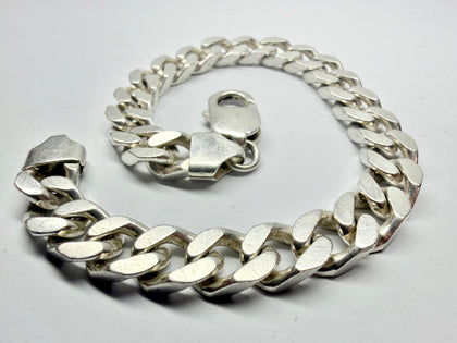 925 Silver Curb link bracelet 8.5