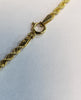 9ct Yellow Gold Narrow Rope Chain - 16" - 1.81g