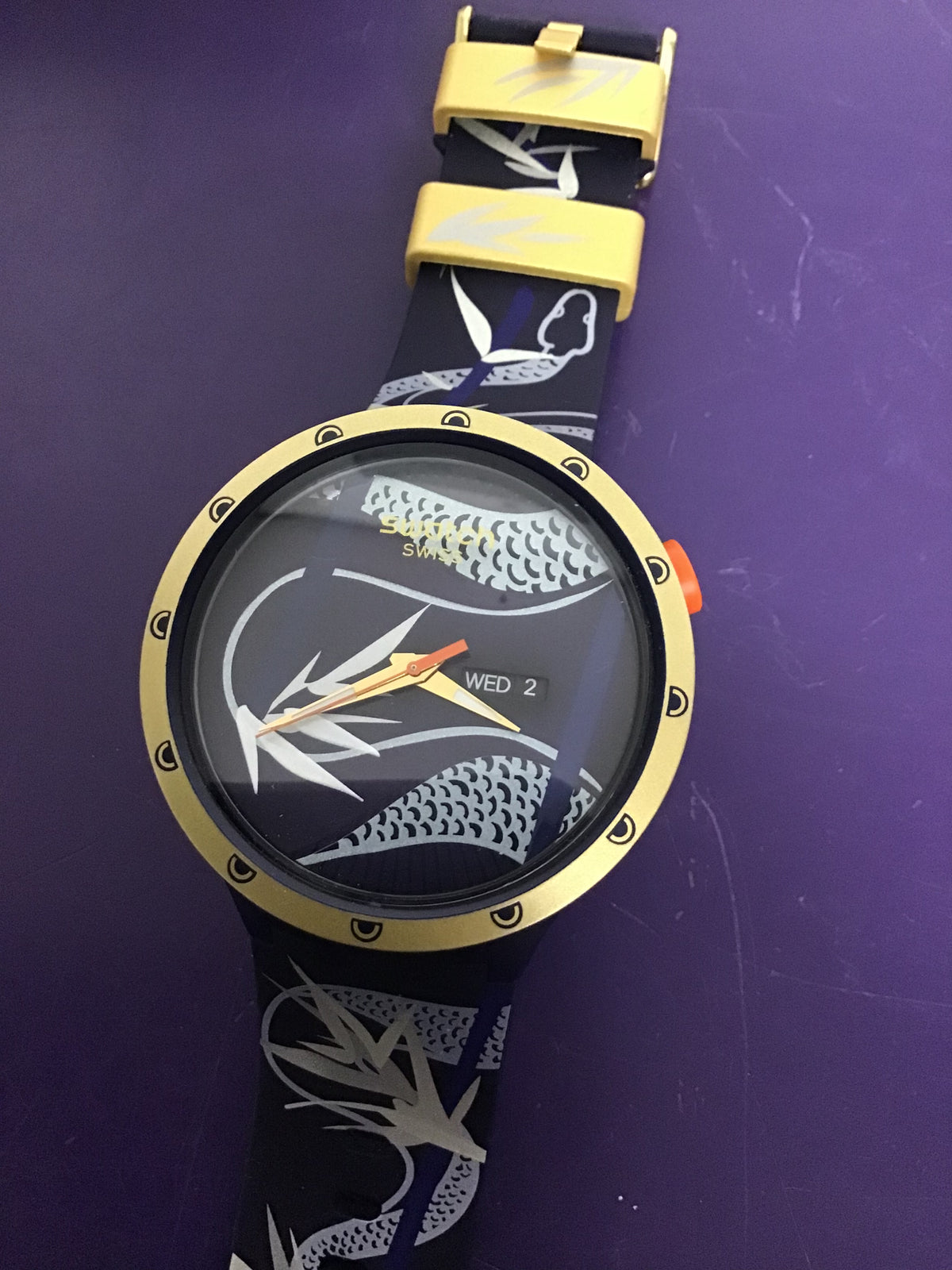 Swatch Blue & Golden Lithe Dancer - Year of the snake, Limited