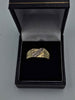 9ct Yellow Gold CZ Enternty Ring - 3.30 Grams - Size Z