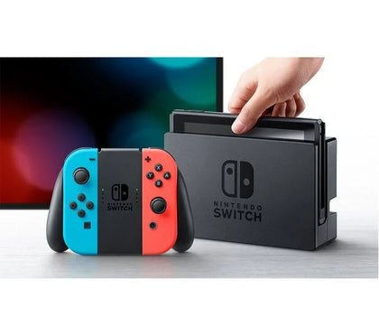 Nintendo Switch Neon Red/Blue Console & 1 Game