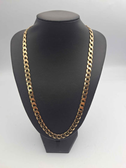 9ct Yellow Gold Classic Curb Chain Necklace – 22