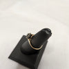 9ct Yellow Gold Black Stone Ring - Size M