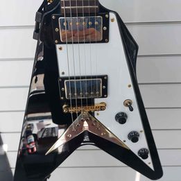 Vintage JHS VV60 Flying V Shape 2000's Black 6-Stringed Electric Guitar