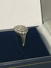 9ct Gold Ring with Clear Stones - P