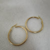 9K Gold Hoop Earrings, 375 Hallmarked, 1.10Grams, Box Included