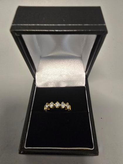 18ct Gold Ring 750 2.7G Size L