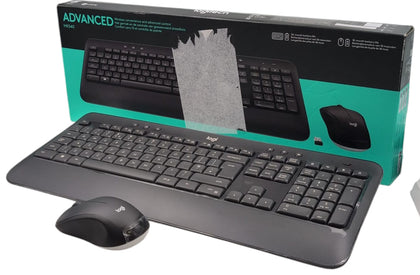 Logitech Advanced Wireless Keyboard and Mouse, MK540, Black
