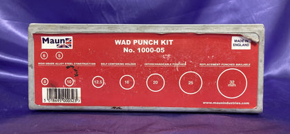 Maun MAUWPKM 5-32mm 9 piece Metric Wad Punch Set.