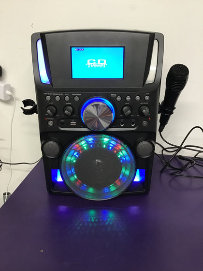 Wicked Gizmos Bluetooth Karaoke Machine with LED Screen & Built In Speaker