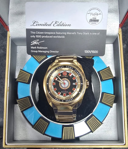 Citizen Mens Eco-Drive Marvel Tony Stark Watch - 1301/1500