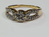 18CT GOLD DIAMOND RING SIZE N 1/2 3.48G PRESTON STORE