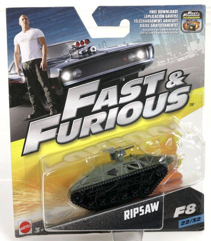 Hot Wheels Ripsaw Fast & Furious 8 Series Fcf57 22/32 Nrfp Olive Green.