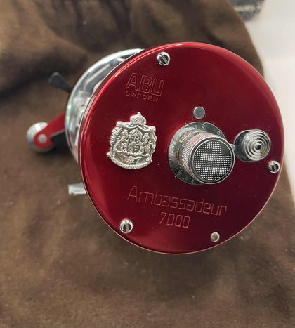 Abu Ambassadeur 7000 Fishing Reel Red W