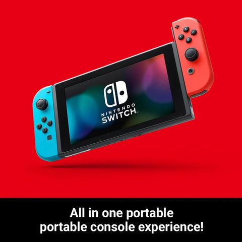 Nintendo Switch Neon Red/Blue missing stand