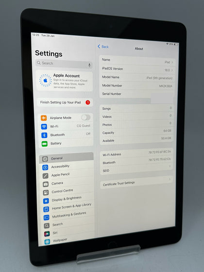 Apple iPad 9th Generation WiFi 64GB Space Grey