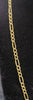 9ct Yellow Gold Figaro Chain - 20" - 2.53G - Hallmarked
