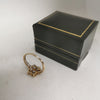 9K Gold Ring, CZ Stones, 375 Hallmarked, 2.50Grams, Size: T, Box Included