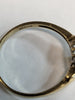 9ct Yellow Gold Ring with Clear Stones - Size P - 1.66g - Hallmarked