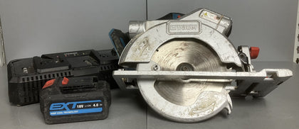 **Black Friday Deal** Erbauer Cordless Circular Saw ECS18 Li ( + 4.0ah Battery ) ** Unboxed **