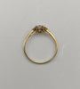 375 Hallmarked, Yellow Gold, Heart Shaped Stone on Thin Band, Engraved 'I Love You', Size N/6 1.15g