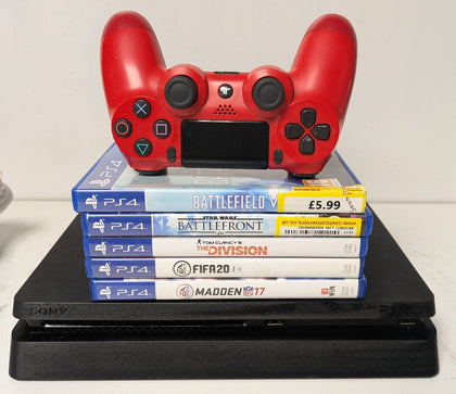 Sony Playstation 4 500GB Slim Console & 5 Games