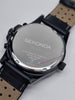 Sekonda Leather Strap Dual Time Black Watch 1864