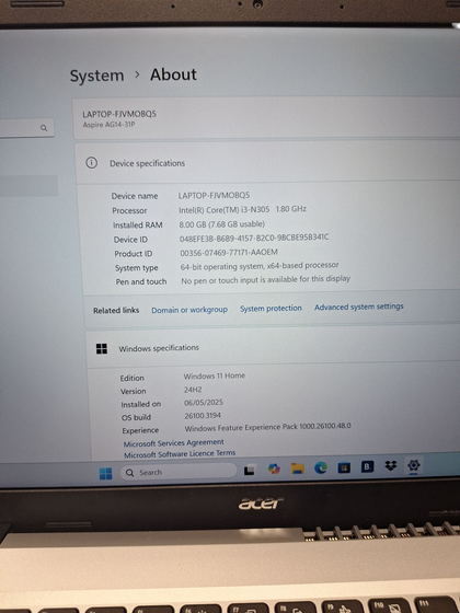 Acer Aspire go 14 N23H1