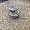 9ct gold ring with 3 cubic zirconia