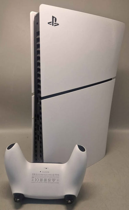 Sony Playstation 5 Slim Digital Console, 1TB, White, Unboxed with leads and one controller