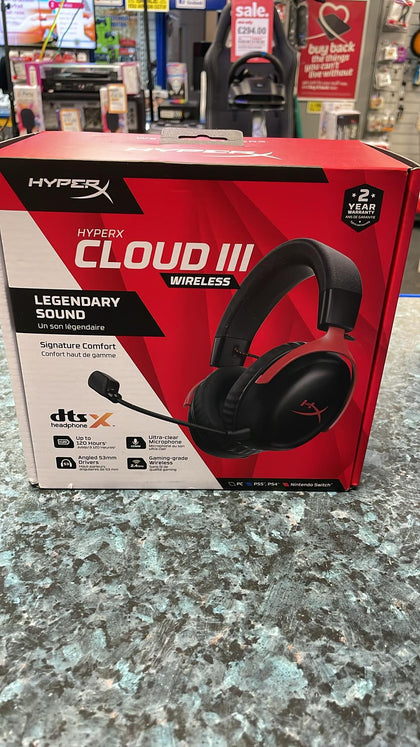 HYPERX  CLOUD 111 WIRELESS HEADPHONES.